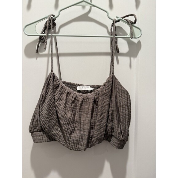 ASTR the label Women’s Terra Bella Top Mushroom Brown Size L Large - Picture 2 of 5